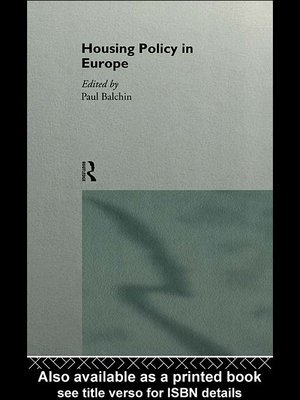 cover image of Housing Policy in Europe